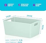 Niftii 5-Pack Plastic Storage Baskets with Handles 3.9L 17x25x11cm view 4