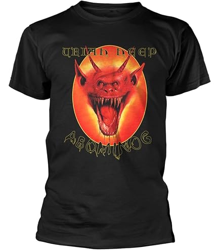 Amazon.com: 2Bhip Uriah Heep Abominog Demon Classic Rock Graphic T