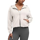 G4Free Smoofit Women's Two Way Full Zip Jackets Modal Soft Casual Hoodie with Pockets