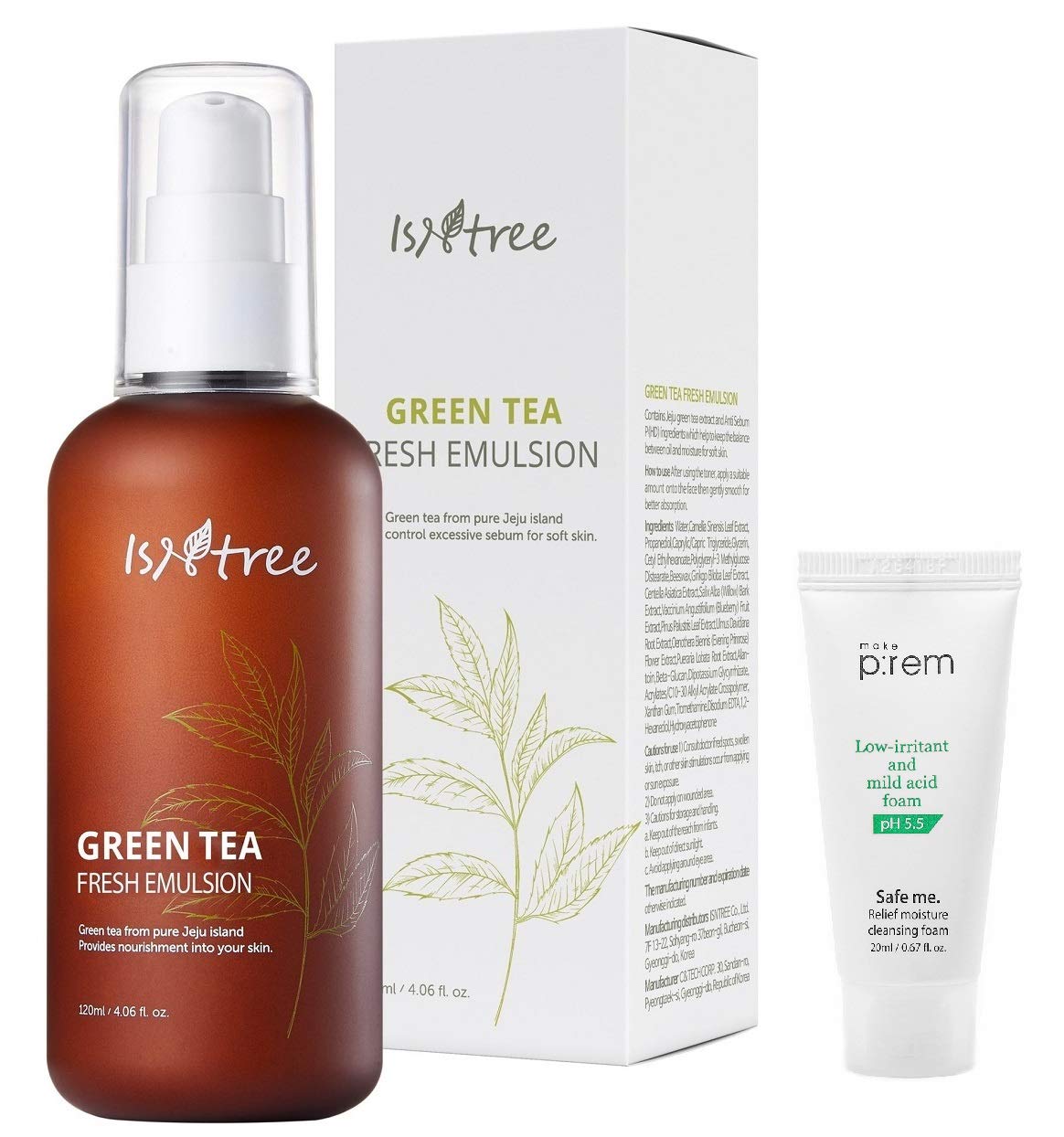 ISNTREE Green Tea Fresh Facial Emulsion Face Lotion for