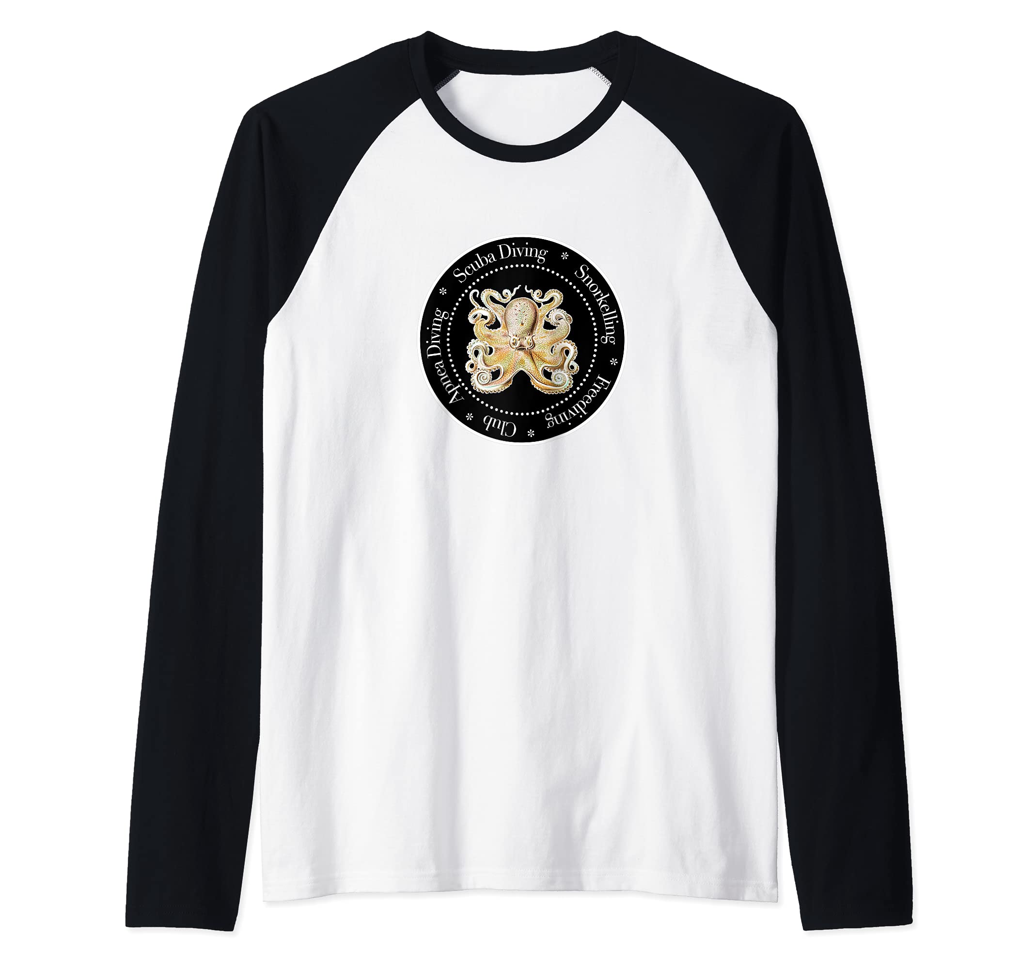Scuba Diving Apnea Diving Snorkelling Freediving Club Raglan Baseball Tee