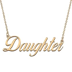 HUAN XUN Customized Custom Simple Any Name Necklace