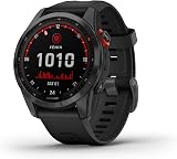 Garmin fēnix 7S Solar Multisport GPS Watch Slate Grey Black Band Renewed