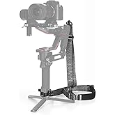 NEEWER RS5 RS4 RS3 Gimbal Shoulder Strap, Weight Reducing Padded Adjustable Strap with Baseplate Quick Release QD Buckle Compatible with DJI RS 5 RS4 RS4Pro RS3 RS3Pro RS2 Sling Handle, Grey, GA016