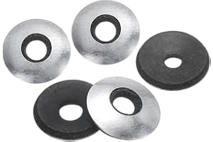 uxcell 60Pcs 1/4" x 5/8" Sealing Washers, Zinc-Plated Carbon Steel EPDM Bonded Neoprene Rubber Washers for Screws Bolts, Silv
