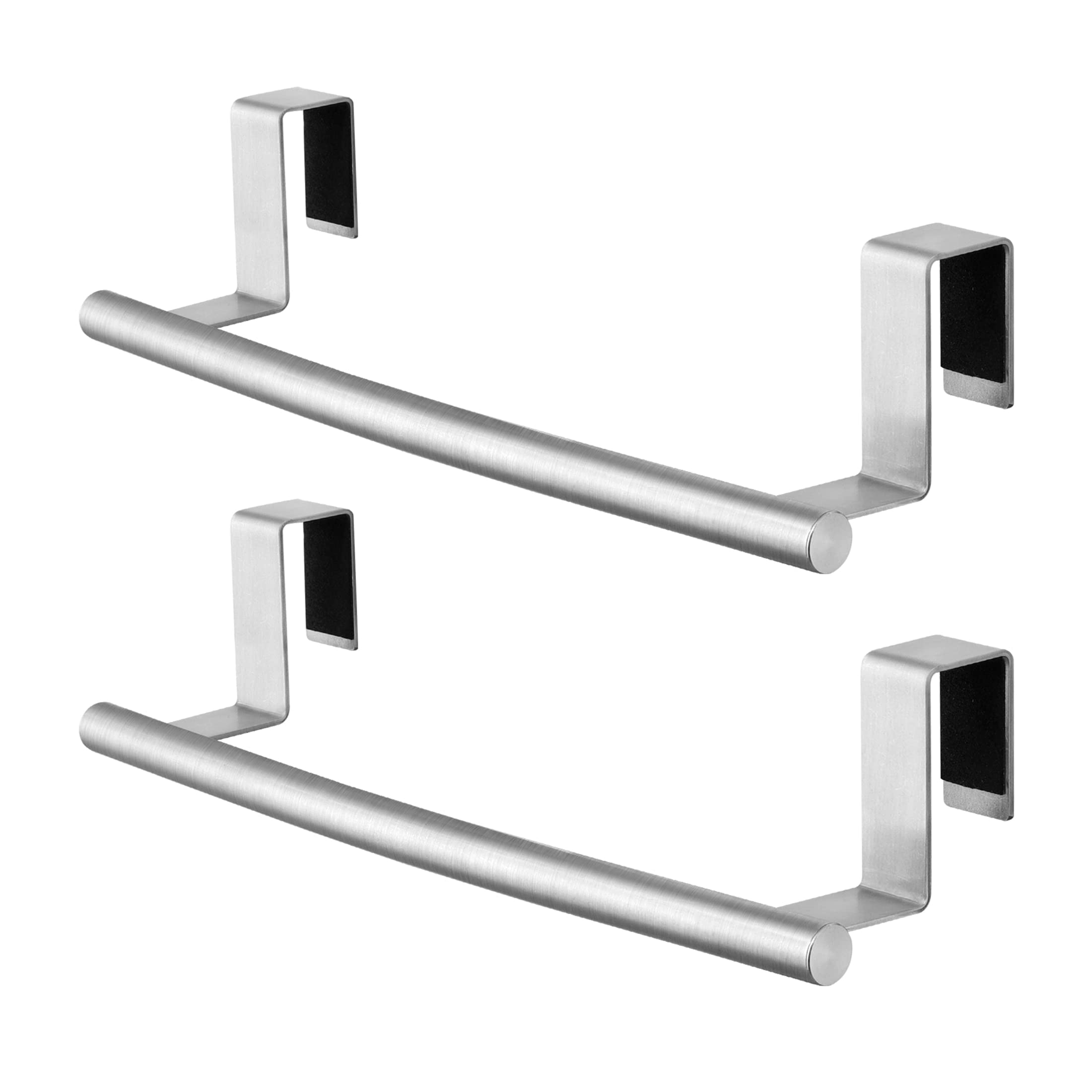 KES Over Door Towel Rail SUS304 Stainless Steel Kitchen Towel Holder, No Drilling Towel Rail for Cupboard Drawer Cabinet 2 Pack Brushed Finish, KTH200S26-2-P2 โ image 1
