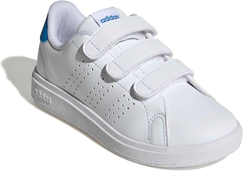 Sapatos unissex para crianças Advantage Base 2.0 para crianças, FTWR Branco/FTWR Branco/Lucid Ray Blue, 31.5 EU — foto 3 de 8