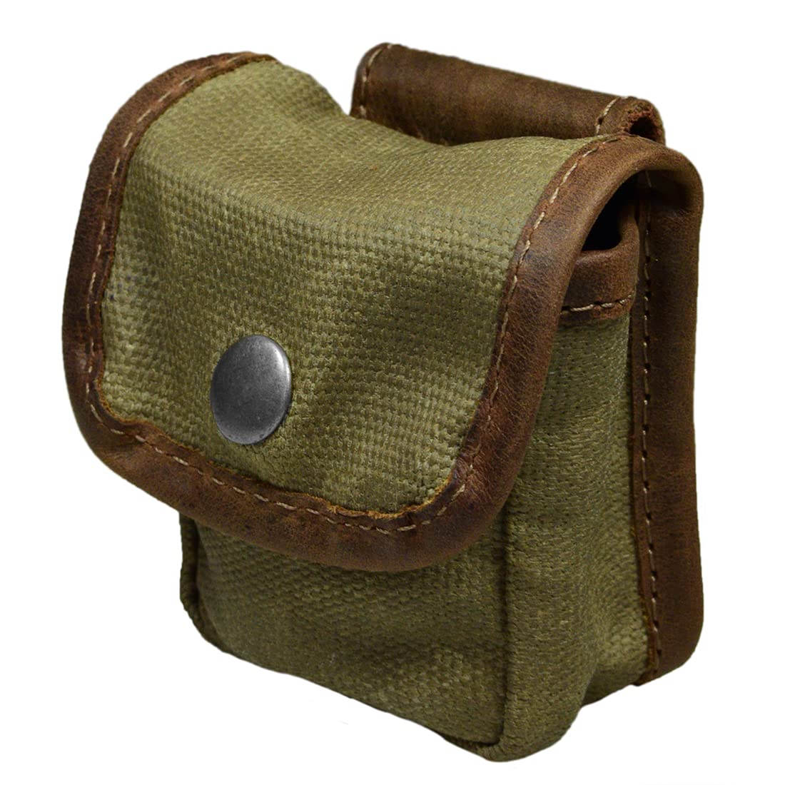 Hide & Drink, Squared Pouch with Belt Loop, Multi-Purpose Hip Bag, Utility Pouch for Hiking, Fishing, Camping and Outdoor Accessories, Waxed Canvas, Handmade, Fatigue