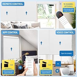 Motorized Blinds with Remote, [Free Solar