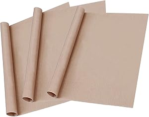 3 Pack PTFE Teflon Sheet for Heat Press Transfer Sheet Non Stick 12