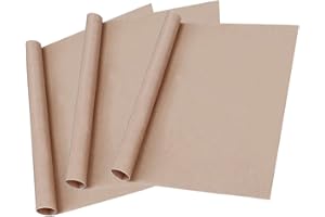 UBRAND 3 Pack Teflon Sheet For Heat Press, 12" x 16" Heat Transfer Paper for T Shirts Heat Press, Non-Stick Heat Resistant Craft Mat