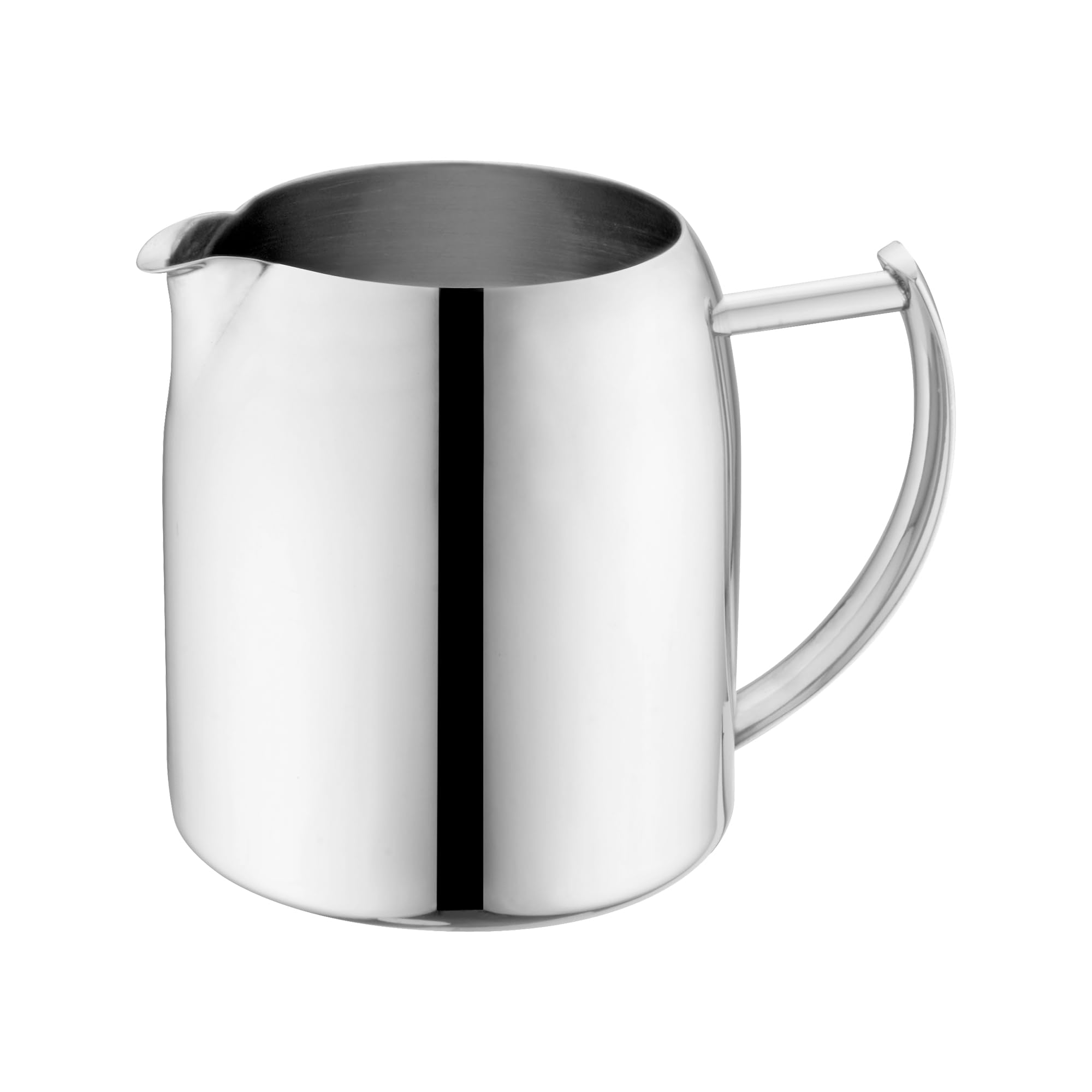Café Olé Chatsworth Milk Jug 12oz (340ml) Pourer | Breakfast, Afternoon Tea or After Dinner Beverages | Mirror Polished 18/10 Stainless Steel, High Gloss Polish.