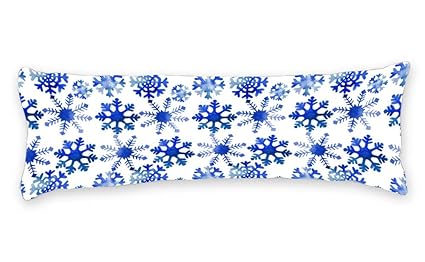 Bedding Baby Products Modern Blue Snowflakes Body Pillow Cases 20
