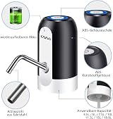 KAVAVO Water Bottle Pump USB Rechargeable Dispenser Auto Switch 2 Adapters view 3
