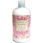 Greenwich Bay Rosewater Jasmine, Foaming Milk Bath with Buttermilk, Shea Butter and Cocoa Butter 16 oz