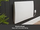 Adam Solis NDT-22B1 White Ceramic Core Electric Radiator 2000W Wall Mounted view 6