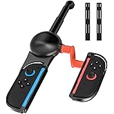 FANPL Fishing Rod for Nintendo Switch 2/1 Joy Con Controller, Fishing Game Handle Grip Accessories for Switch Legendary Fishing & Fishing Star World Tour & Bass Pro Shops, Enhance Gaming Experience