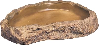 Exo Terra Feeding Dish Large - Ceramic Bowl Safe, Easy Clean, Anti-Bacteria