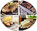 HeQiao BBQ Mat 2 Packs Premium Reusable Barbecue Grill Mat for Outdoor Cooking (Non-stick, Hot-proof)