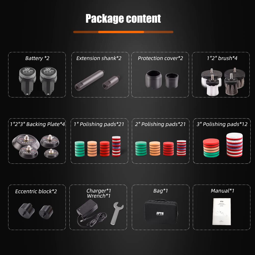 Mini pulidora inalámbrica SPTA, pulidora múltiple inalámbrica de 12 V, pulidora de automóviles micro inalámbrica para eliminar arañazos, juegos de mini máquinas automáticas RO/DA con almohadilla de pulido y almohadillas de lana para pulir, lijar y limpiar Mini pulidora inalámbrica SPTA, pulidora múltiple inalámbrica de 12 V, pulidora de automóviles micro inalámbrica para eliminar arañazos, juegos de mini máquinas automáticas RO/DA con almohadilla de pulido y almohadillas de lana para pulir, lijar y limpiar
