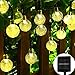 APEXPOWER 2 Packs Solar Powered Globe String Lights 30 LED 21ft Waterproof 8 Modes Christmas Crystal Ball Lights for Outdoor Indoor Thanksgiving Patio Lawn Garden Home Holiday Party Tree (2 Pack)