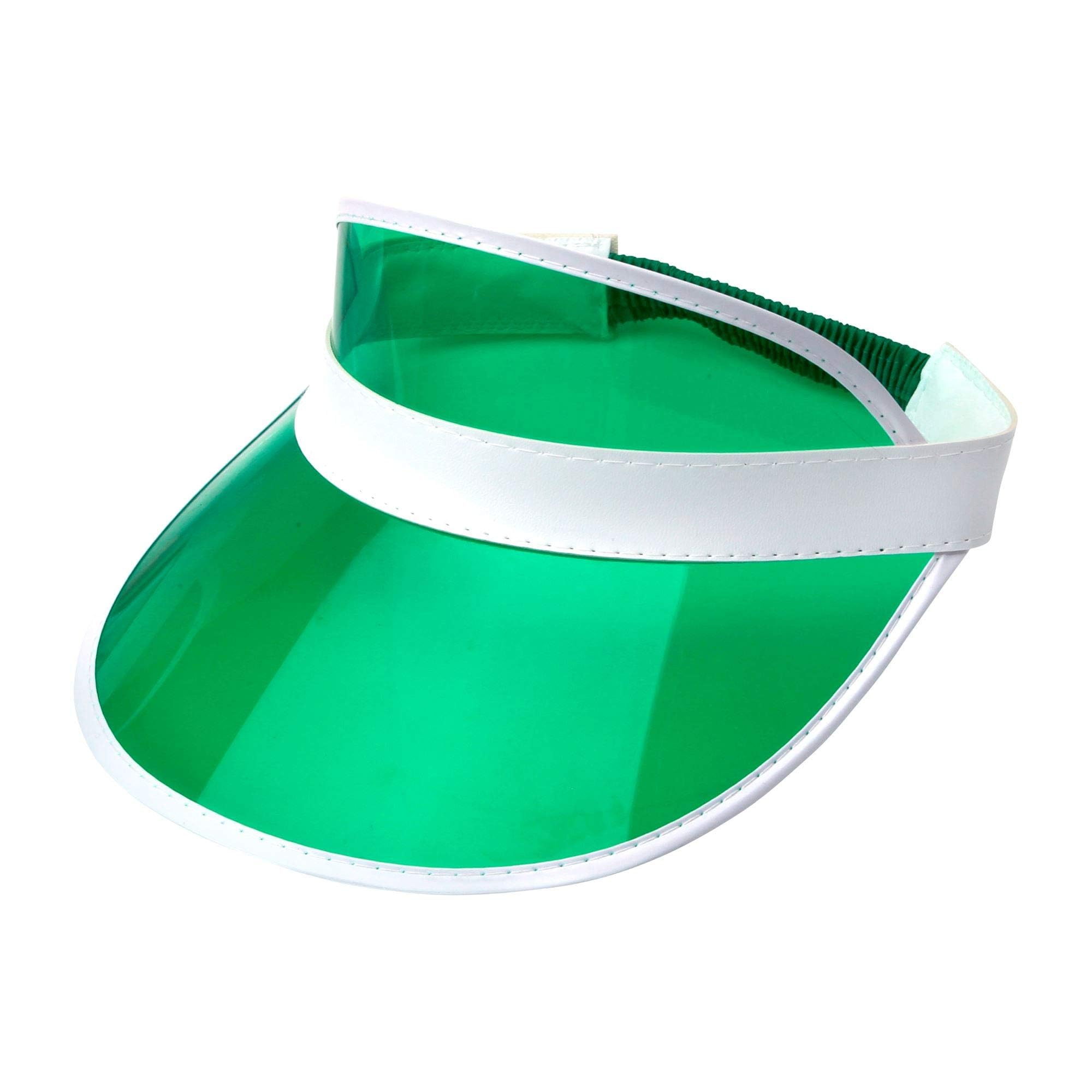Widmann 00209-80s Style Sun Visor, Unisex Adult, Hat, Disco, Pride, Carnival, Theme Parties, One Size, Green Color