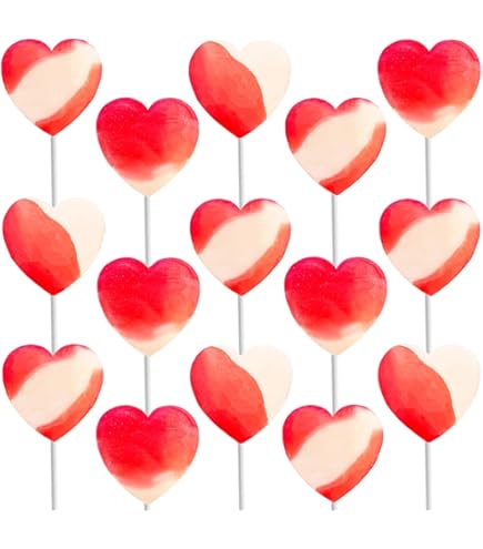Heart-shaped Lollipops - Cherry Flavor - Box Of 200 Pieces - View #3