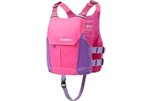 Gogokids Swim Vest for Kids & Youth 50-125 lbs, Lightweight Low Profile Swim Vest with Front Pocket, Adjustable Buckles, Refl