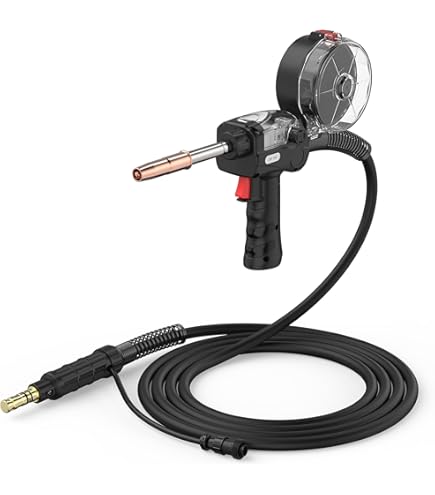 Spool Gun For Aluminum Welding 15ft MIG Welding Gun 150A Replacement Compatible With Lincoln Electric PRO MIG 140 PRO MIG 180 K2480-1 K2481-1 & SP-135T/Plus/175T/170T, Weld-Pak 100/ 100HD/125/155, Powermig 180C/140C Lincoln Weld