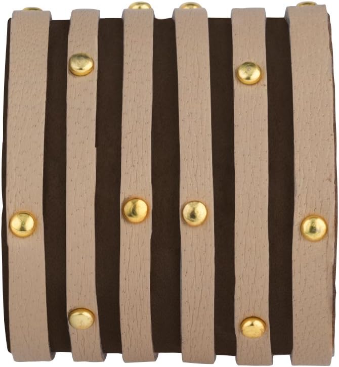 CUFF Carin Smart Shredded Leather Bracelet, Fawn