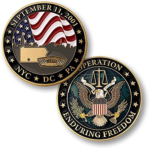 September 11 NYC DC PA Operation Enduring Freedom Challenge Coin