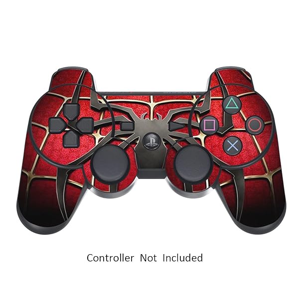 Skin Stickers for Playstation 3 Controller - Vinyl Sticker for DualShock 3 Wireless Game Controllers - Protectors Controller Decal - Spider-Man [ Controller Not Included ]