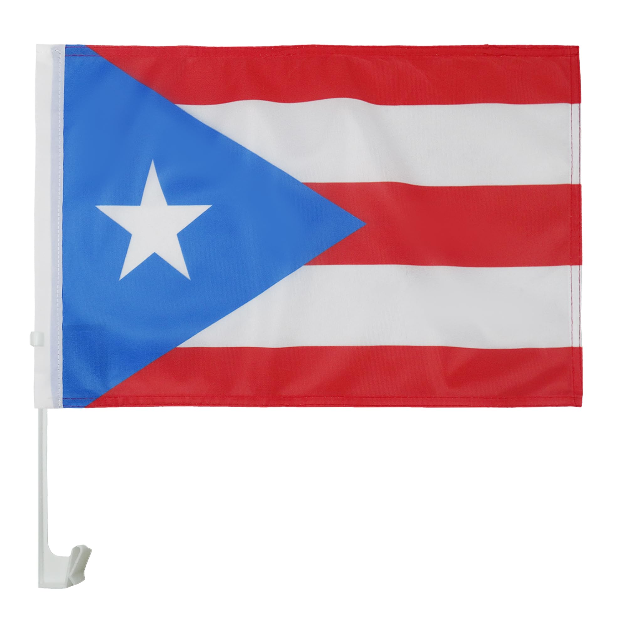 AZ FLAG Puerto Rico Car Flag 18'' x 12'' - Puerto Rican Car flags 30 x 45cm - Banner 18x12 INCHES PLASTIC STICK
