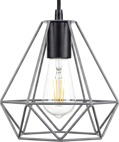 Giggi Grey Lampshade Ceiling Pendant Light Shade 20cm Wrought Iron