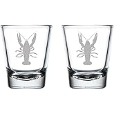 MIP Set of 2 Shot Glasses 1.75oz Shot Glass Lobster