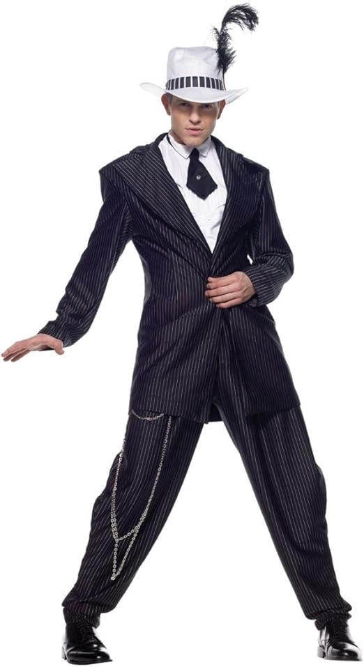 Zoot Suit Gangster Costume XLarge Chest Size 53 Clothing