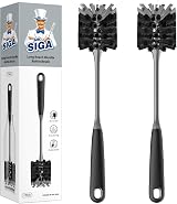 MR.SIGA Long Handle Bottle Brush 2 Pack - 12.8 Inch Reach Non-Scratch Nylon