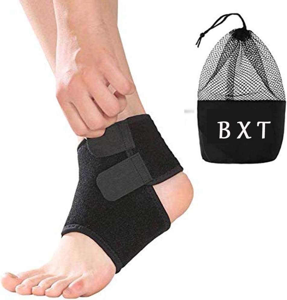 Kids Children Compression Ankle Brace Support Sleeve Foot Stabilizer Ankle Guard Pads for Arthritic Pain Relief & Injury Rehabilitation, Elastic Ankle Protector for Running, Basketball, 1 Pair