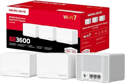 MERCUSYS Halo H25BE 3-Pack WiFi 7 Mesh System 7-Port Combo Dual-Band