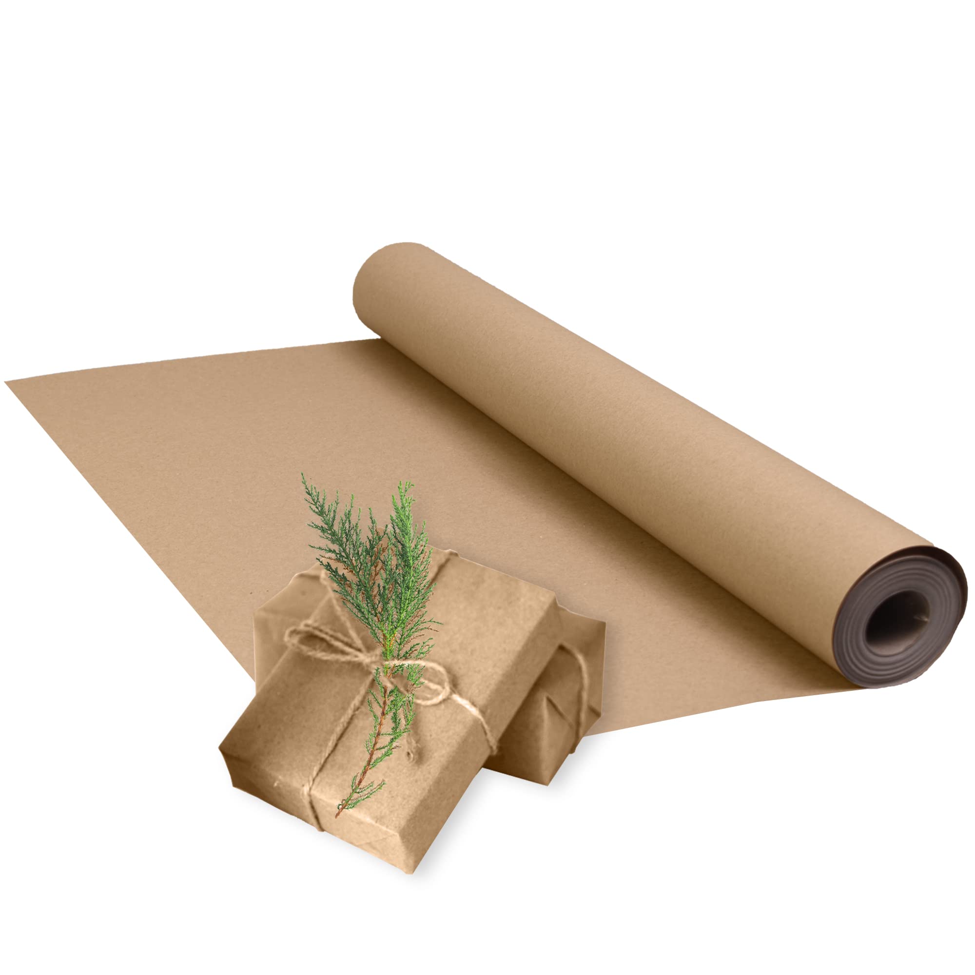 Triplast Brown ECO Kraft Paper (750mm x 20m) - Eco-Conscious & Recyclable - Multipurpose Wrapping Paper Roll with a Premium & Rustic Finish - Ideal for Gift Wrapping, Parcel Packing, Arts & Craft