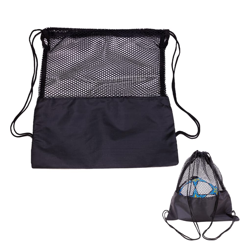 BIAEHIPATE 2PCS Football Bag Nylon Mesh Ball Bag Basketball Net Bags Portable Mesh Net Bag Volleyball Bag for Basketball Volleyball Football Outdoor Riding
