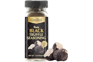 GRELIM Premium Truffle Seasoning, New Season Black Truffle Powder All Natural, Gluten-Free, Vegan, Low Carb, Made in Italy 1.76 Oz