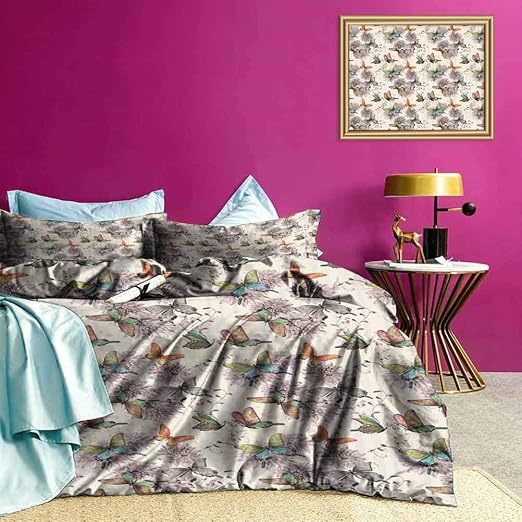Adorise Juego de Cama con Animales de Colores Suaves, edredón, edredón