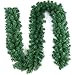 Pataku 9 FT Christmas Garland Greenery, Artificial Pine Garland for Indoor Outdoor Decor, Premium Christmas Garland Decorations for Fireplace, Mantel, Front Door, Stairs Railings (1 Pack)