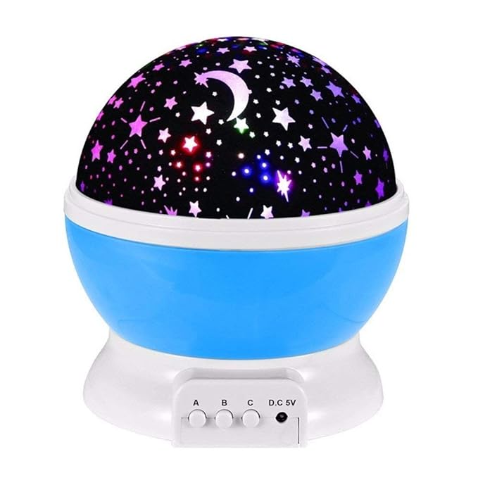 Glives Star Master Led Night Lamp, Star Moon Light, Star Master Colorful Romantic LED Cosmos Sky Starry Moon Beauty Night Projector Bed Side Lamp with USB Cable