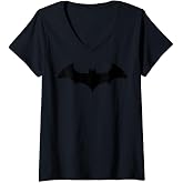 Womens DC Comics Batman Logo New V-Neck T-Shirt