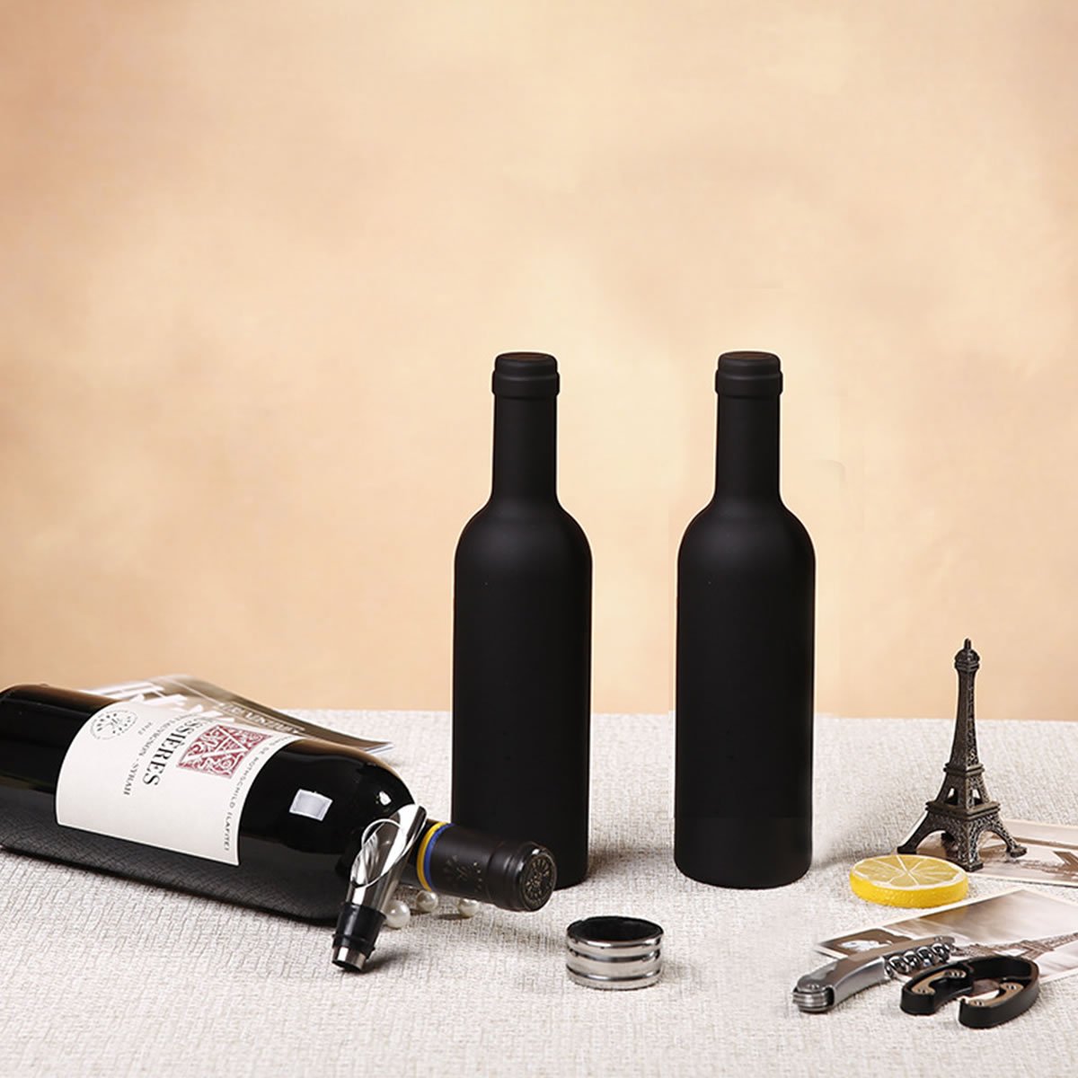 LONGLISHENG alta qualità 3pcs/set vino Opener Pourer tappo Drip Ring Deluxe Wine Accessory set