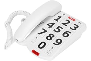 BTER Big Button Corded Phone,Amplified Corded Phone with Speed Dialing & Loud Ringer,Home Landline Phone for Seniors,Alzheime