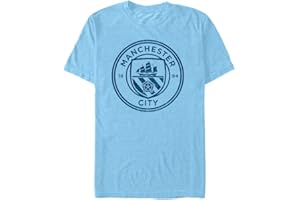 Fifth Sun Official Manchester City Fc Plain Logo Distressed Men's Tee