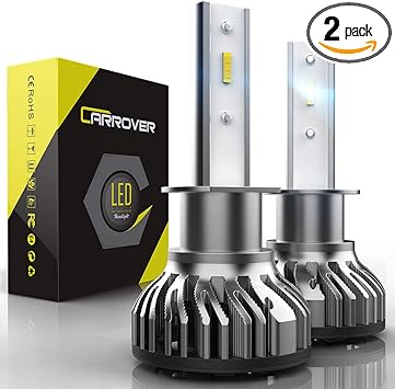 Amazon Com H1 Led Bulbs Car Rover 50w lumens Extremely Bright 6000k Csp Chips Conversion Kit Replacement Low Fog Light Automotive